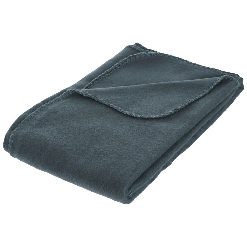 foto del prodotto atmosphera coperta in pile blu tempesta 125x150cm cr ateur d int rieur
