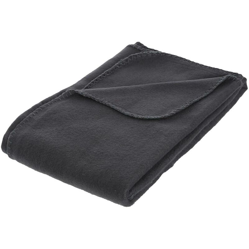foto del prodotto atmosphera coperta in pile grigio ardesia 125x150cm cr ateur d int rieur