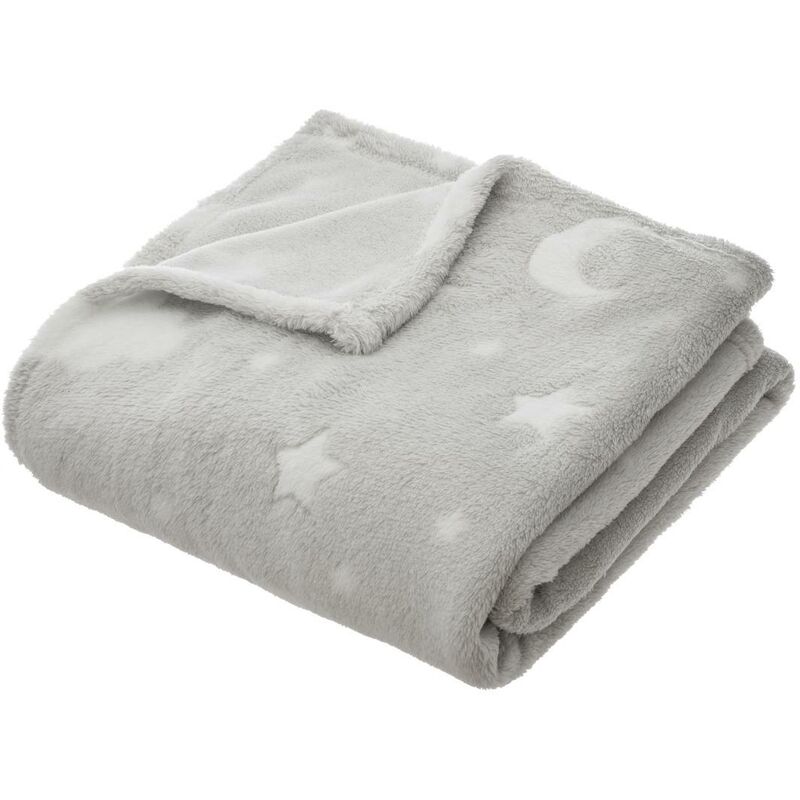 foto del prodotto atmosphera coperta per bambini grigio topo 125x150cm cr ateur d int rieur