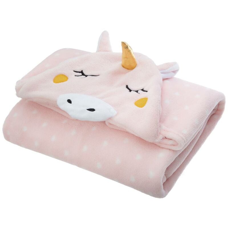 foto del prodotto atmosphera coperta unicorno rosa per bambini 100x140cm cr ateur d int rieur
