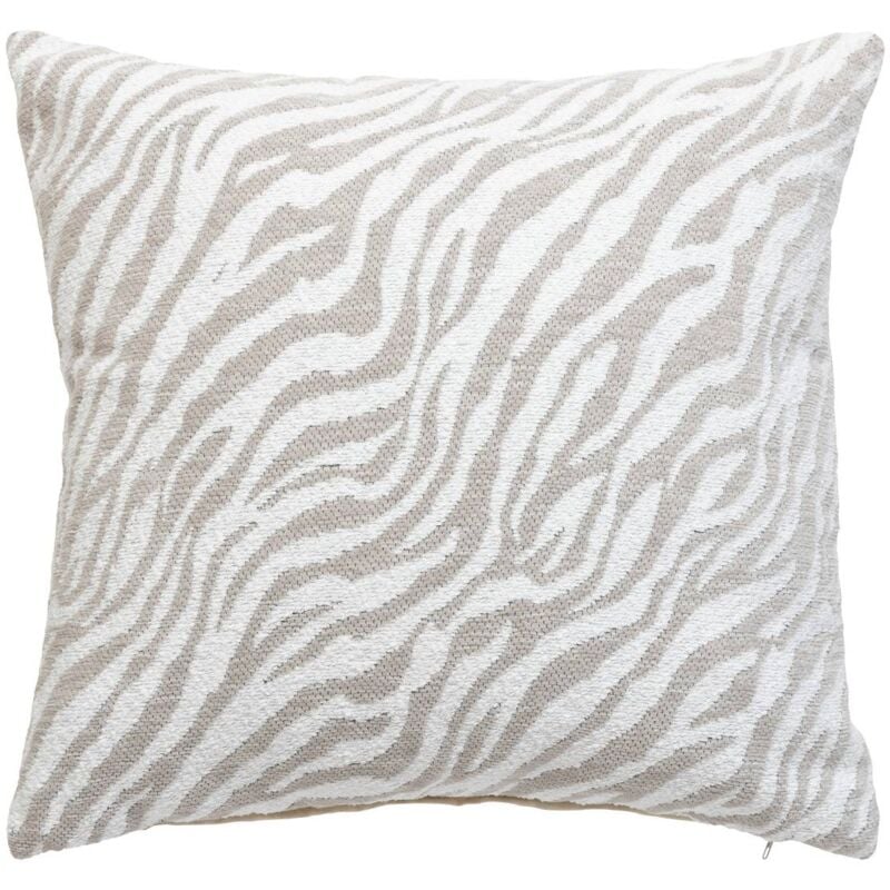 foto del prodotto atmosphera copricuscino jeni ciniglia beige lino 40x40cm cr ateur d int rieur