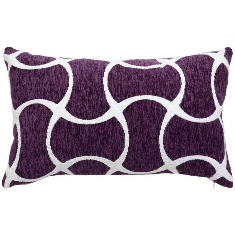 foto del prodotto atmosphera copricuscino jeni in ciniglia viola 50x30cm cr ateur d int rieur