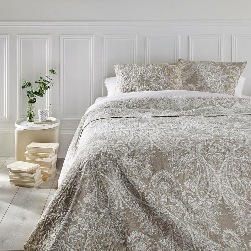 foto del prodotto atmosphera copriletto a 2 piazze marie beige 260x240cm cr ateur d int rieur