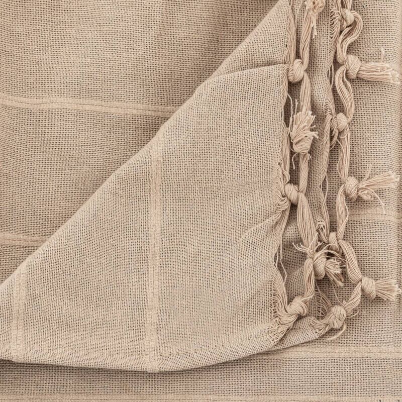 foto del prodotto atmosphera copriletto anjali in cotone beige 160x220cm cr ateur d int rieur