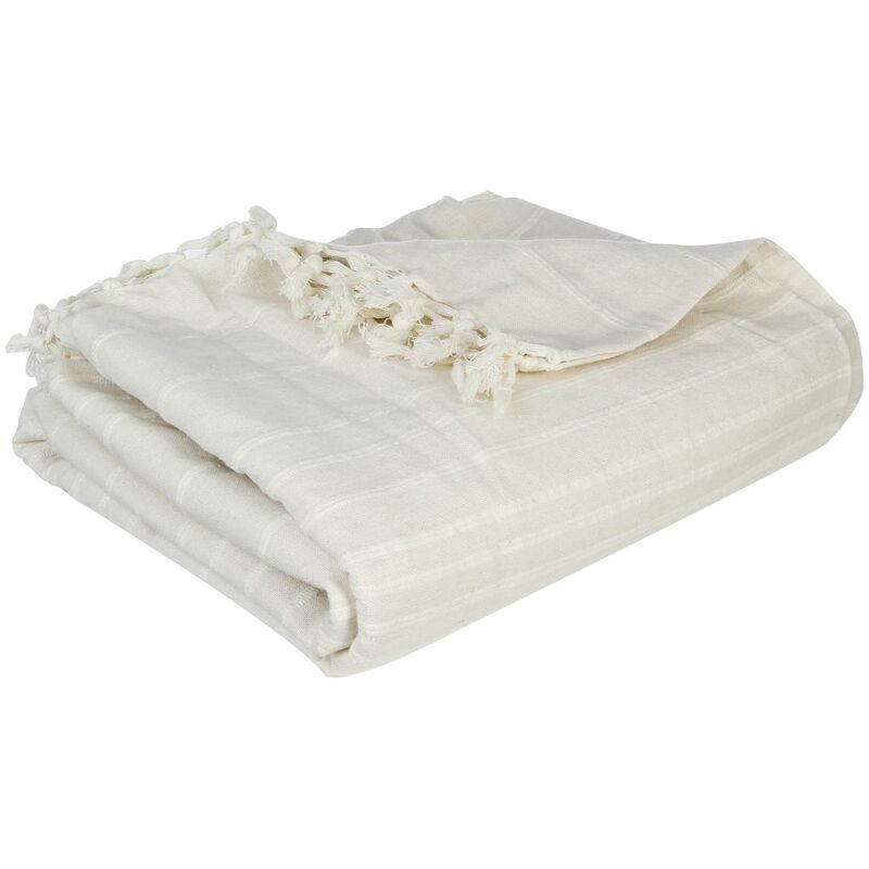 foto del prodotto atmosphera copriletto anjali in cotone bianco avorio 230x250cm cr ateur d int rieur