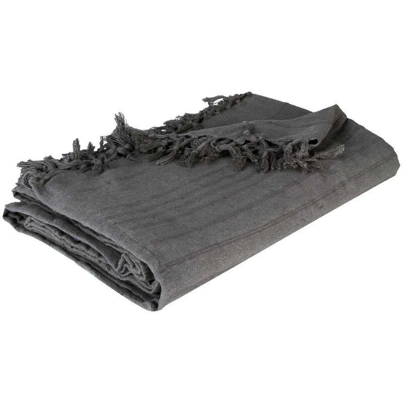 foto del prodotto atmosphera copriletto in cotone grigio 160x220cm cr ateur d int rieur