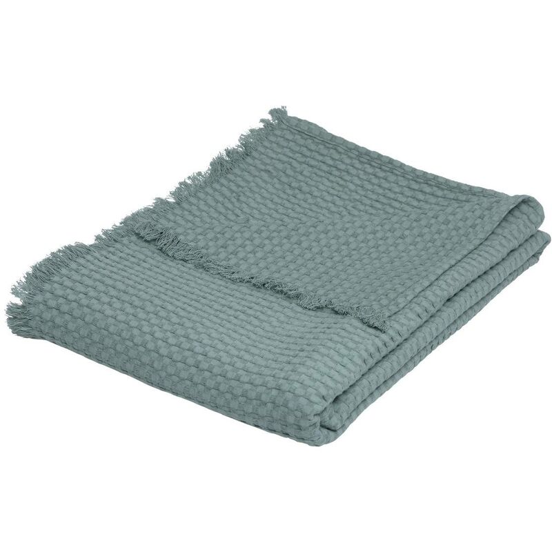 foto del prodotto atmosphera copriletto in cotone widdy 130x180cm verde celeste cr ateur d int rieur