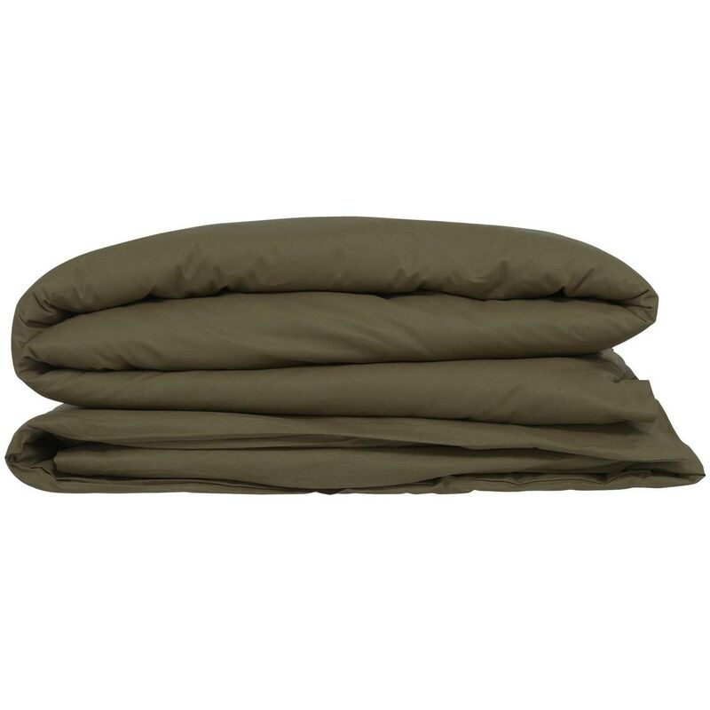 foto del prodotto atmosphera copripiumino carina in cotone 240x220cm verde kaki cr ateur d int rieur