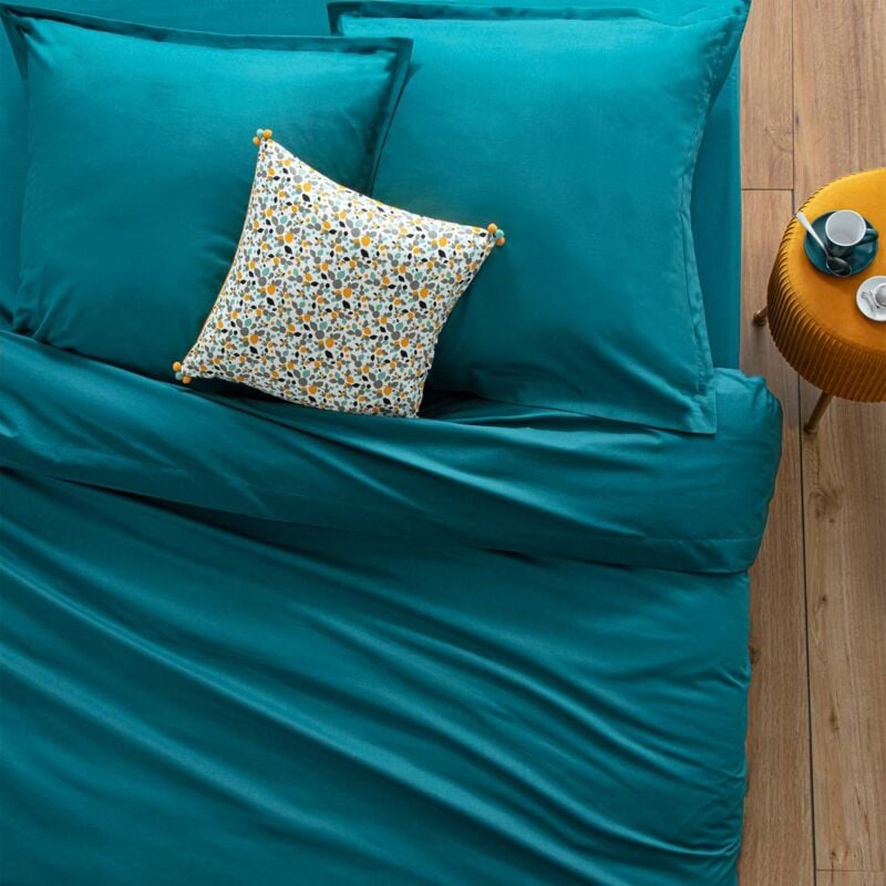 foto del prodotto atmosphera copripiumino carina in cotone blu anatra 240x220cm cr ateur d int rieur