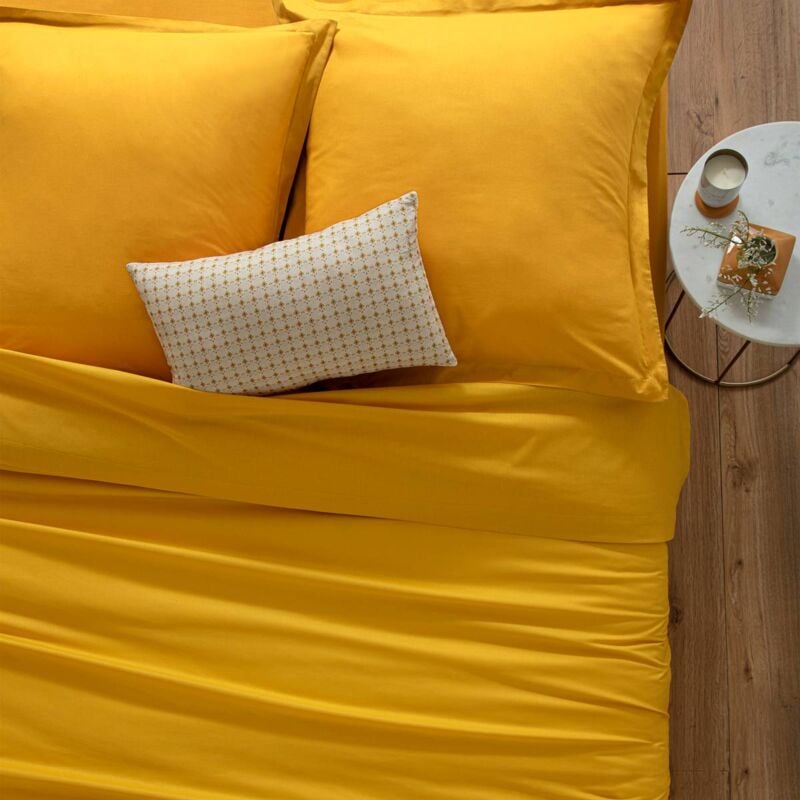 foto del prodotto atmosphera copripiumino carina in cotone giallo senape 240x220cm cr ateur d int rieur
