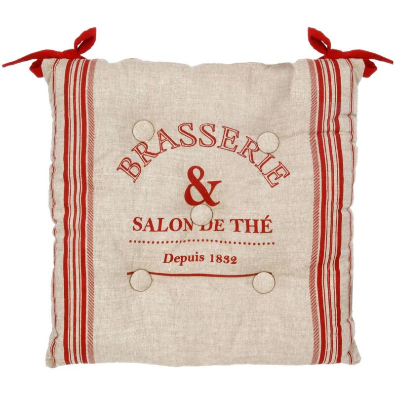 foto del prodotto atmosphera coprisedia bistrot 40x40cm rosso cr ateur d int rieur