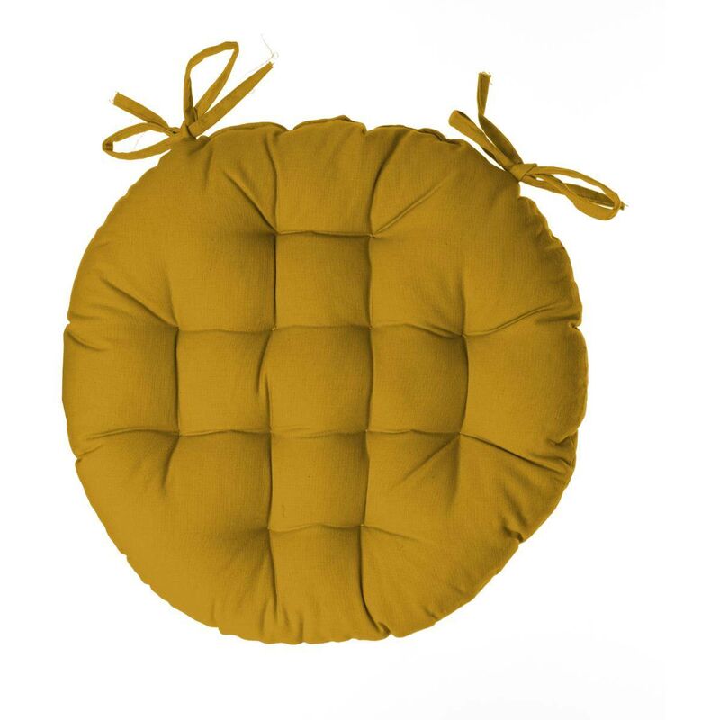 foto del prodotto atmosphera coprisedia rotondo giallo d38cm cr ateur d int rieur
