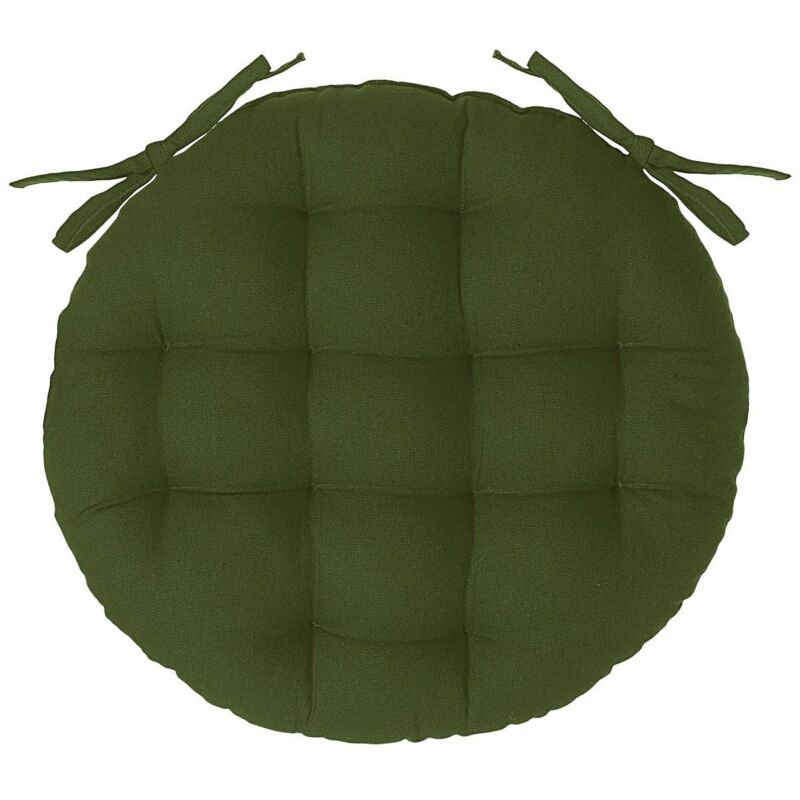 foto del prodotto atmosphera coprisedia rotondo verde cachi d38cm cr ateur d int rieur