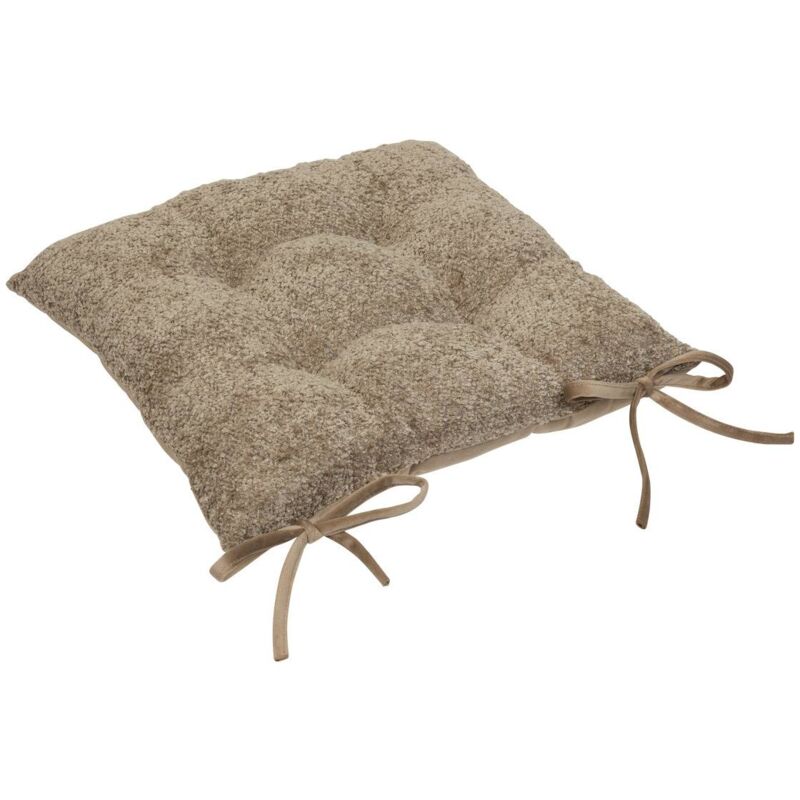 foto del prodotto atmosphera coprisedia soana bouclette beige lino 38x38cm cr ateur d int rieur