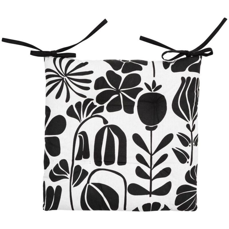 foto del prodotto atmosphera coprisedia twisted lime in cotone bianco e nero 38x38cm cr ateur d int rieur