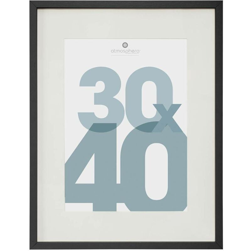 foto del prodotto atmosphera cornice nera manu 30x40cm cr ateur d int rieur