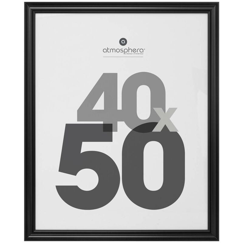 foto del prodotto atmosphera cornice per foto in legno mae 40x50cm nero cr ateur d int rieur