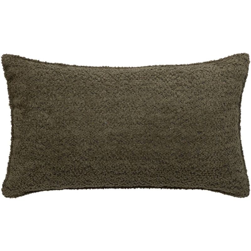 foto del prodotto atmosphera cuscino bouclette soana verde cachi 30x50 cm cr ateur d int rieur