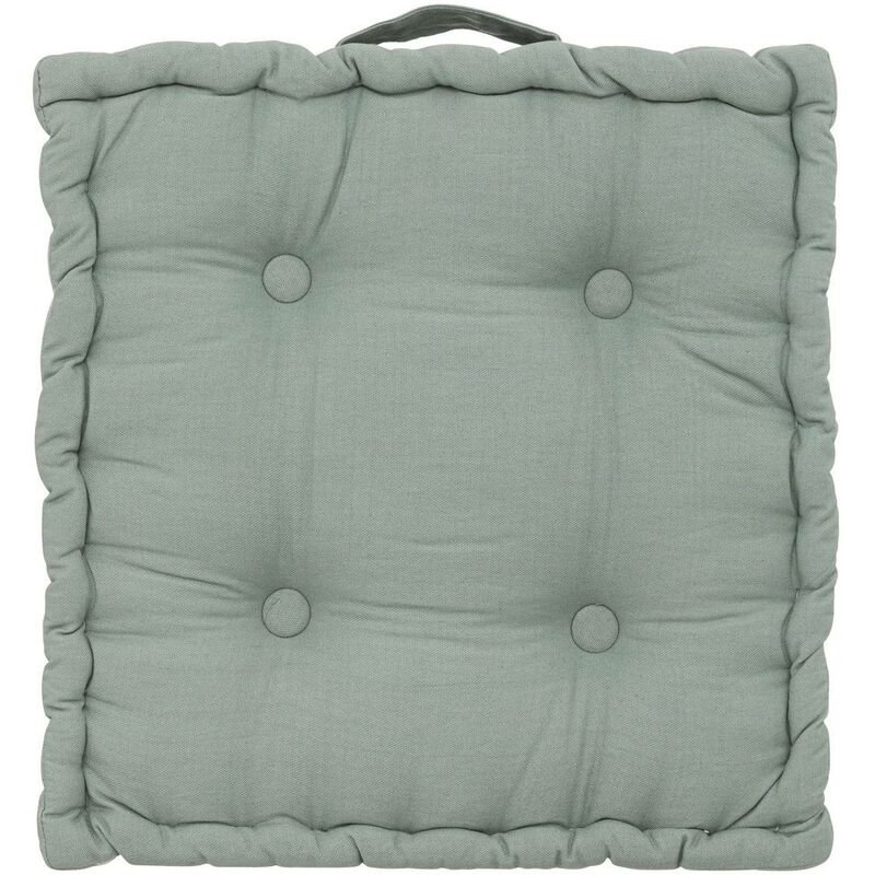 foto del prodotto atmosphera cuscino in cotone anjali 40x40 cm verde celeste cr ateur d int rieur