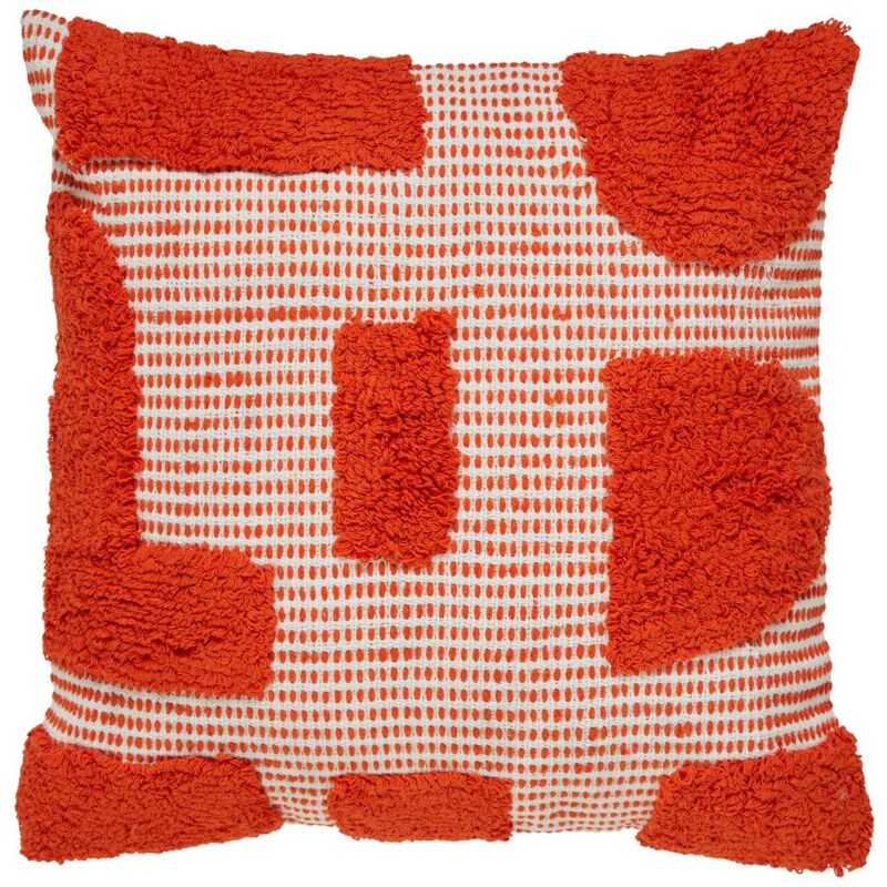foto del prodotto atmosphera cuscino in cotone trapuntato arancione poppy 50x50cm cr ateur d int rieur