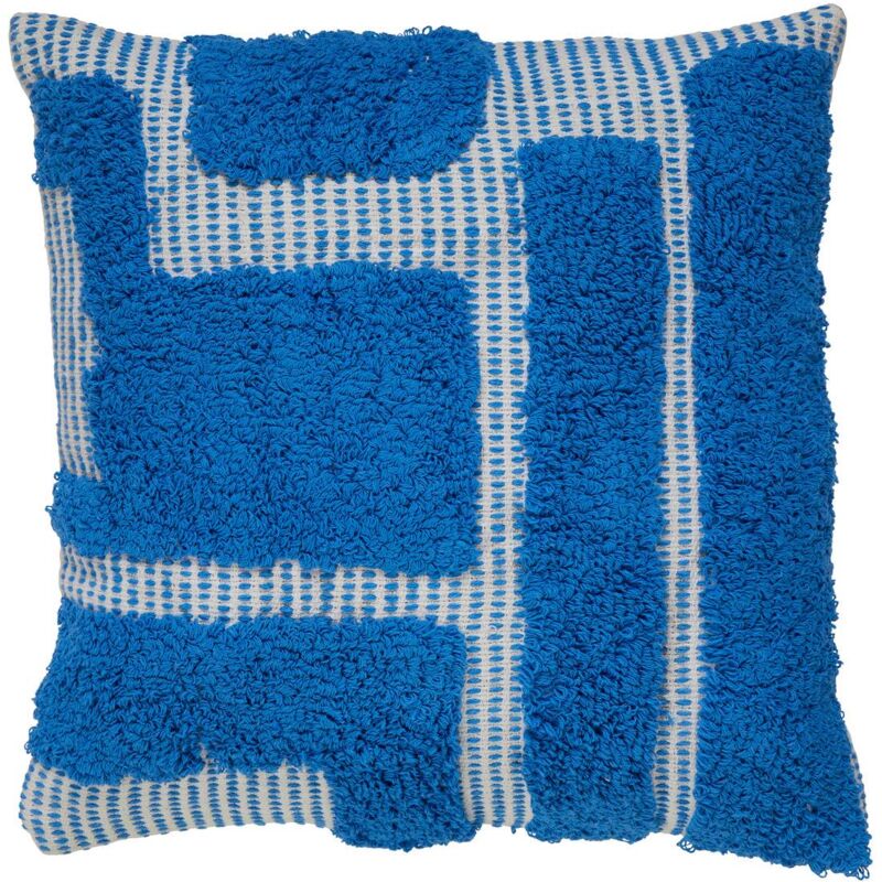 foto del prodotto atmosphera cuscino in cotone trapuntato azzurro poppy 50x50cm cr ateur d int rieur