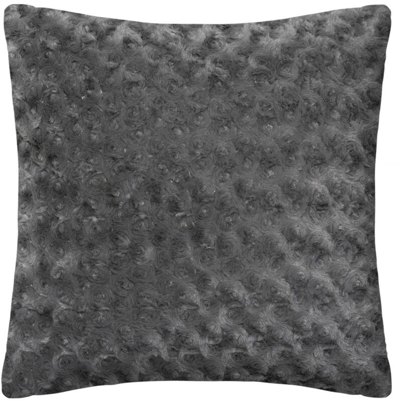 foto del prodotto atmosphera cuscino in pelliccia riccia grigio ardesia 45x45cm cr ateur d int rieur
