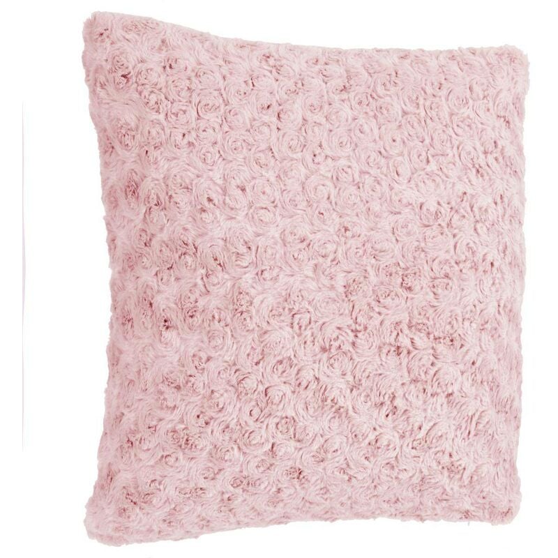 foto del prodotto atmosphera cuscino in pelliccia riccia rosa 45x45cm cr ateur d int rieur