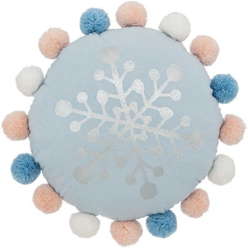 foto del prodotto atmosphera cuscino inverno in cotone d35cm blu cr ateur d int rieur