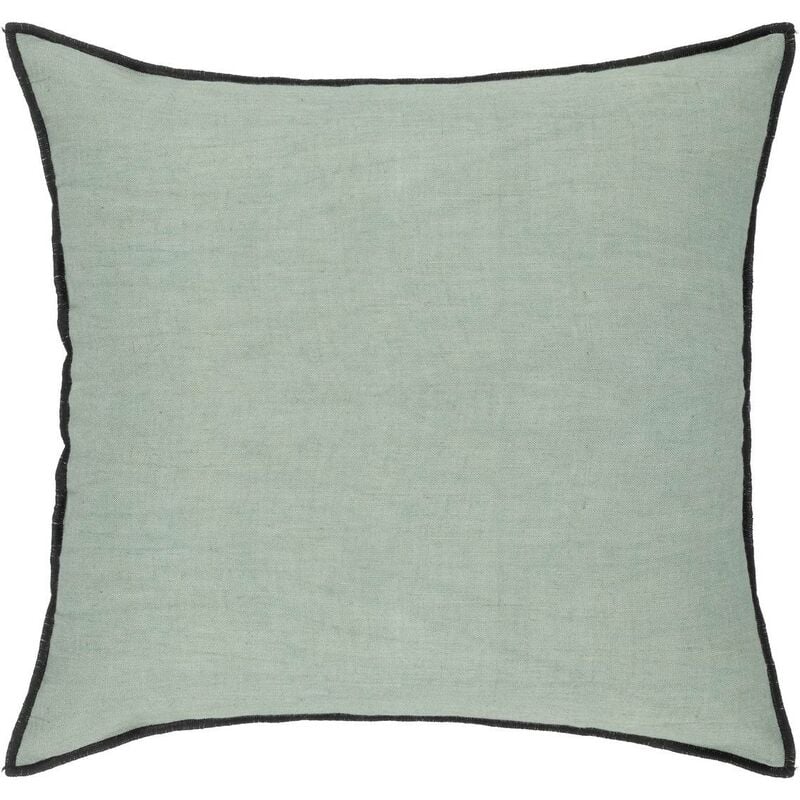 foto del prodotto atmosphera cuscino linah in cotone verde celeste 45x45cm cr ateur d int rieur