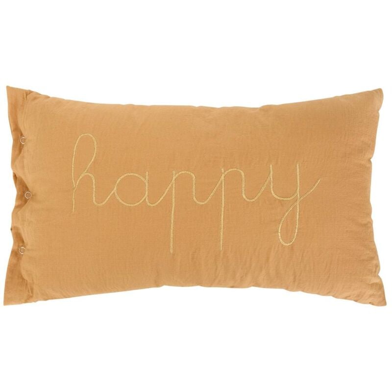 foto del prodotto atmosphera cuscino rettangolare lili in garza di cotone 50x30cm marrone cr ateur d int rieur