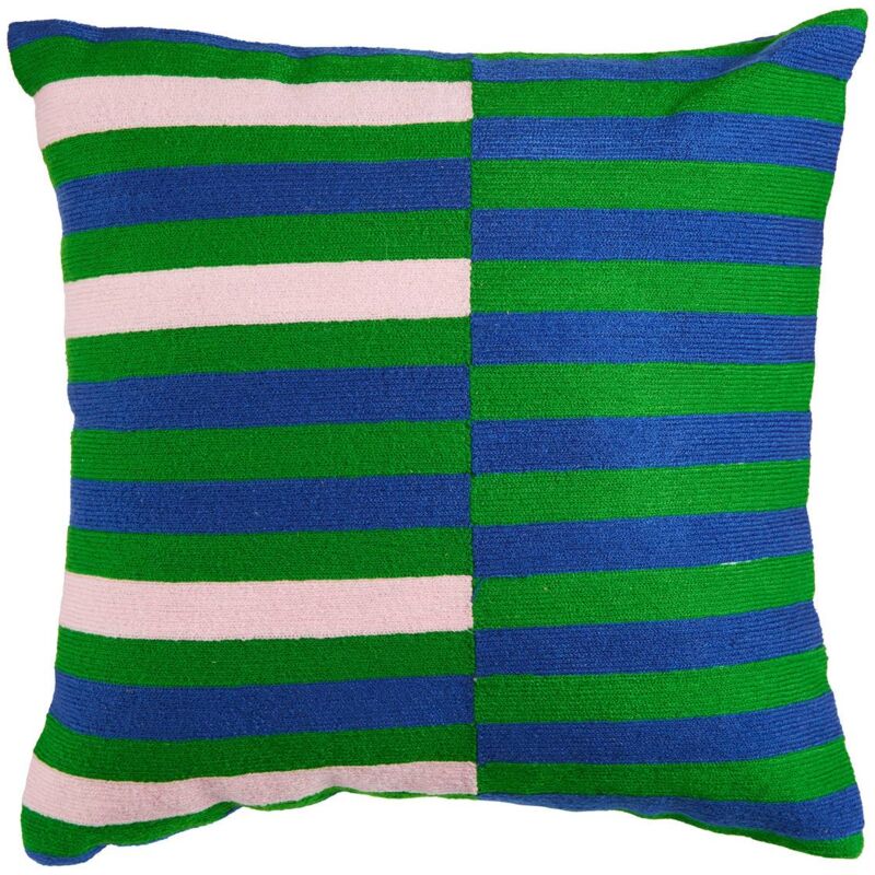 foto del prodotto atmosphera cuscino ricamato disso verde 40x40cm cr ateur d int rieur