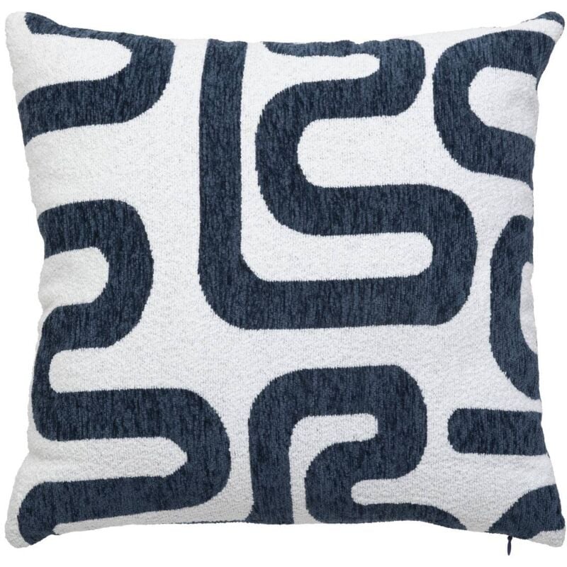 foto del prodotto atmosphera cuscino safina in jacquard blu egeo 40x40 cm cr ateur d int rieur