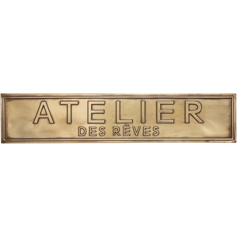 foto del prodotto atmosphera decorazione murale in metallo goffrato 99x20cm cr ateur d int rieur