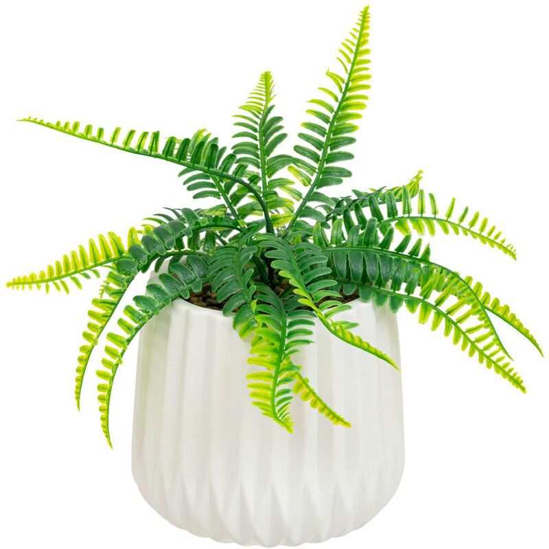 foto del prodotto atmosphera felce artificiale h33cm bianco cr ateur d int rieur
