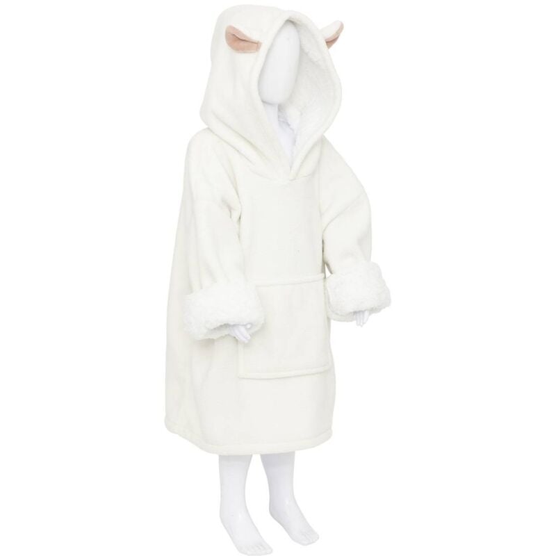 foto del prodotto atmosphera - felpa bianca con pecora hiss per bambini da 3 a 10 anni cr ateur d'int rieur