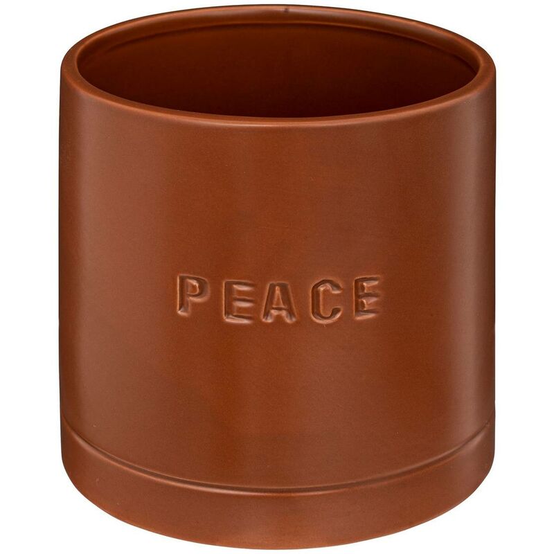 foto del prodotto atmosphera fioriera in ceramica d14cm marrone caramello cr ateur d int rieur