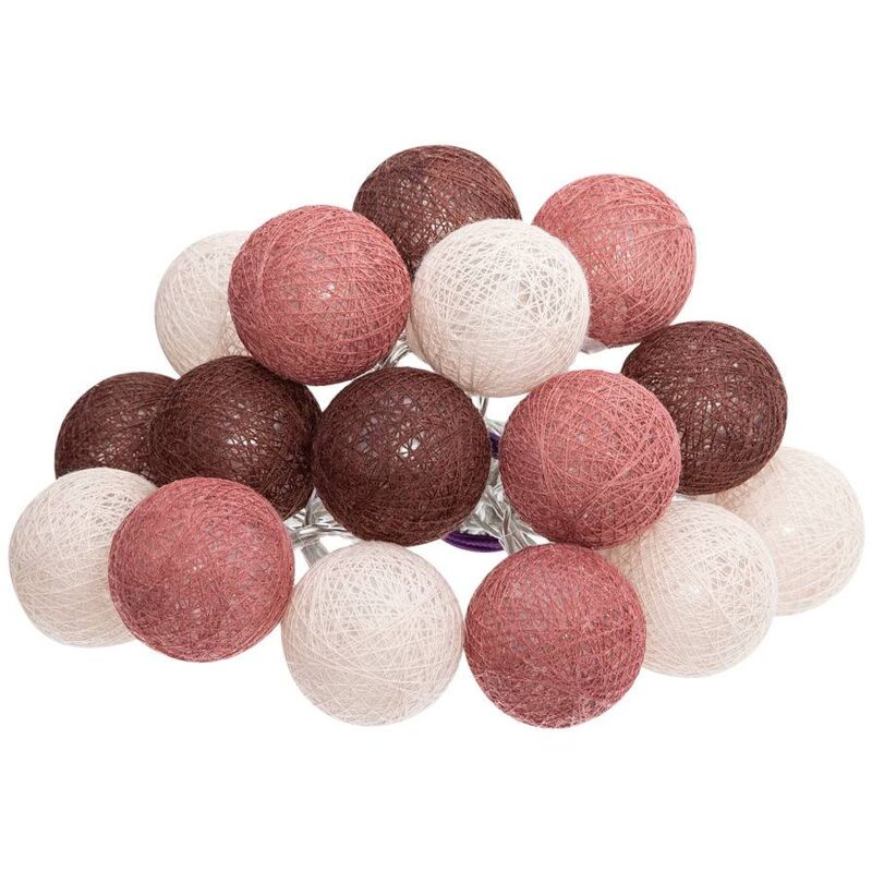 foto del prodotto atmosphera ghirlanda a led 16 palline dune d3,5cm cr ateur d int rieur