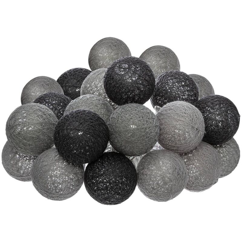 foto del prodotto atmosphera ghirlanda a led settore smoky 20 palline d6cm cr ateur d int rieur