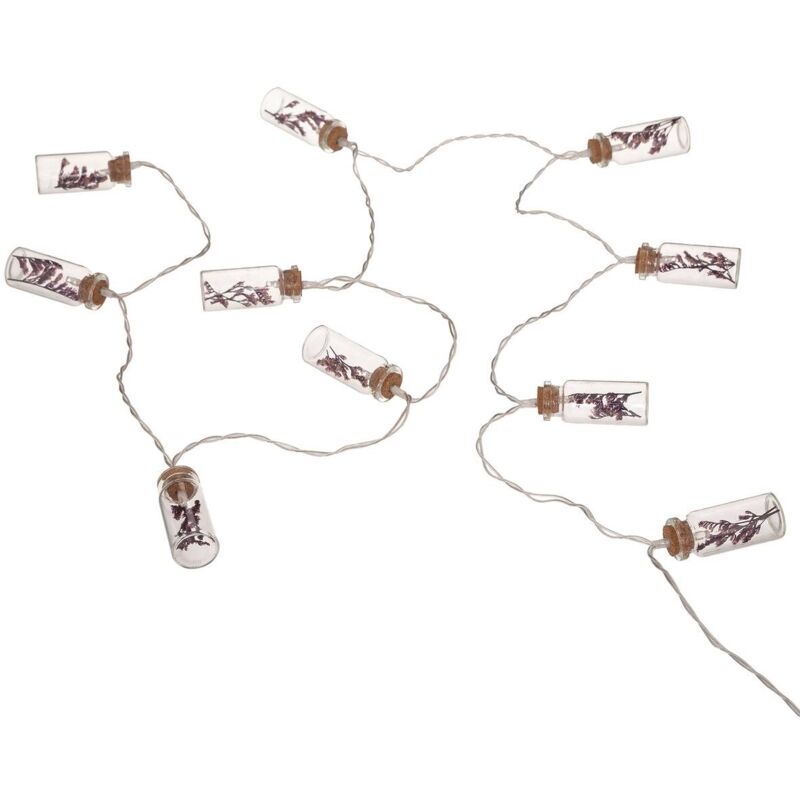 foto del prodotto atmosphera ghirlanda led 10 fiori viola a batteria l165cm cr ateur d int rieur