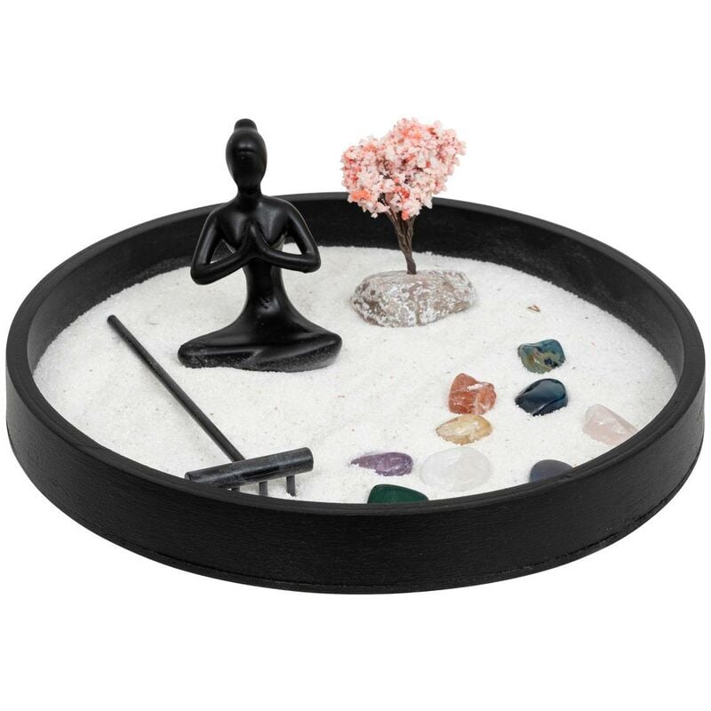 foto del prodotto atmosphera giardino zen in legno isana d22cm nero cr ateur d int rieur