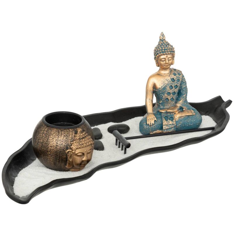 foto del prodotto atmosphera giardino zen in legno shamy nero 37x15cm cr ateur d int rieur
