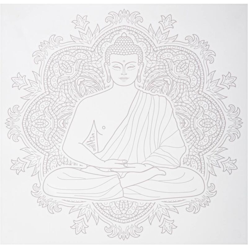 foto del prodotto atmosphera illusione 40 x 40 buddha adesivo cr ateur d int rieur