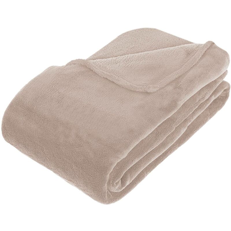 foto del prodotto atmosphera kiesa, giaciglio in microfibra beige 180x230cm cr ateur d int rieur