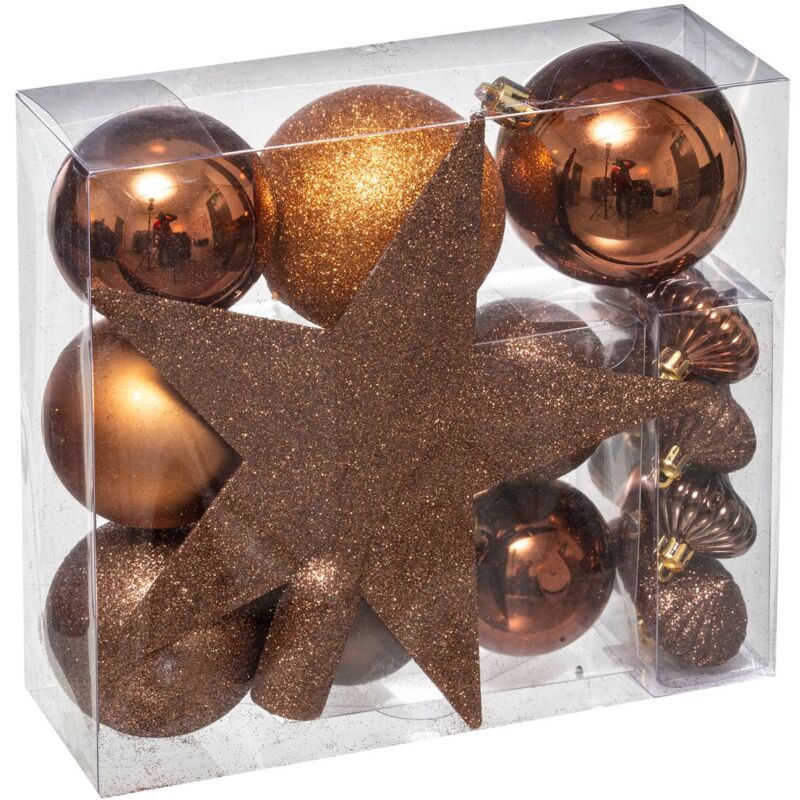 foto del prodotto atmosphera kit albero di natale colorama de no l 18 pezzi in bronzo feeric lights christmas