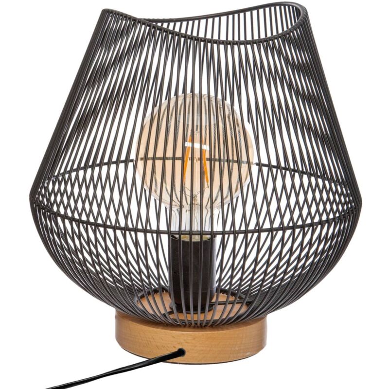 immagine 0 del prodotto atmosphera lampada a filo jena in metallo nero h28cm cr ateur d int rieur