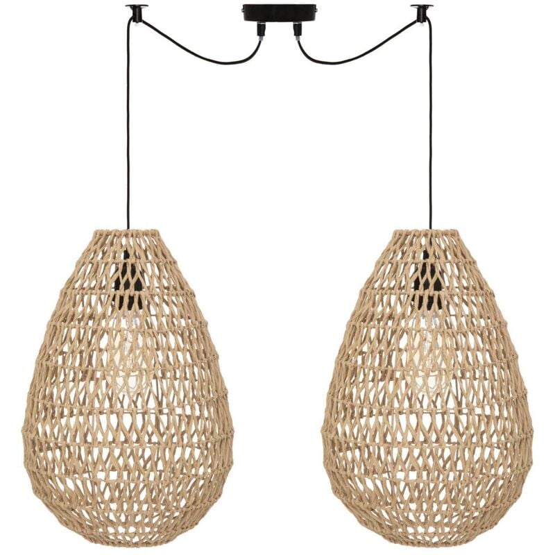 foto del prodotto atmosphera lampada a sospensione beige etel d28cm cr ateur d int rieur