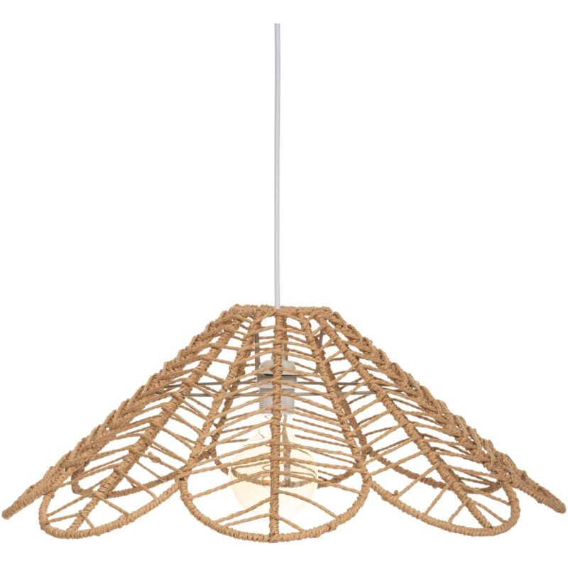 foto del prodotto atmosphera lampada a sospensione folk beige d58cm cr ateur d int rieur