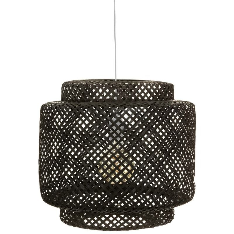 foto del prodotto atmosphera lampada a sospensione in bamb nero liby d40cm cr ateur d int rieur