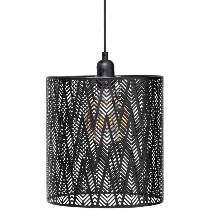 foto del prodotto atmosphera lampada a sospensione in metallo nero cota d25cm cr ateur d int rieur