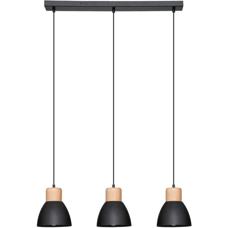 foto del prodotto atmosphera lampada a sospensione in metallo nero desy l64cm cr ateur d int rieur